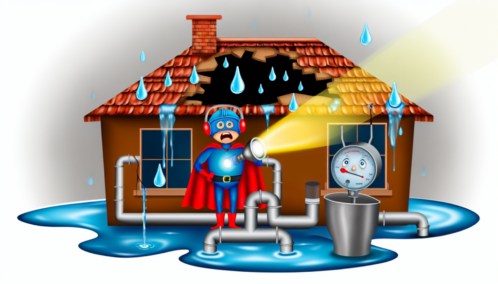 detectar fugas agua casa Detecta fugas de agua en casa con el superhéroe del agua Ilustración impactante revela la importancia de actuar rápido para prevenir daños mayores